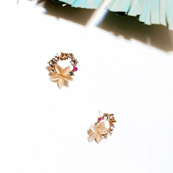 Flower earrings  #2 - Picture 4 of 7